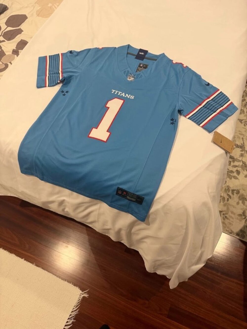 Cameron Ward Light Blue Stitched Jersey Vapor